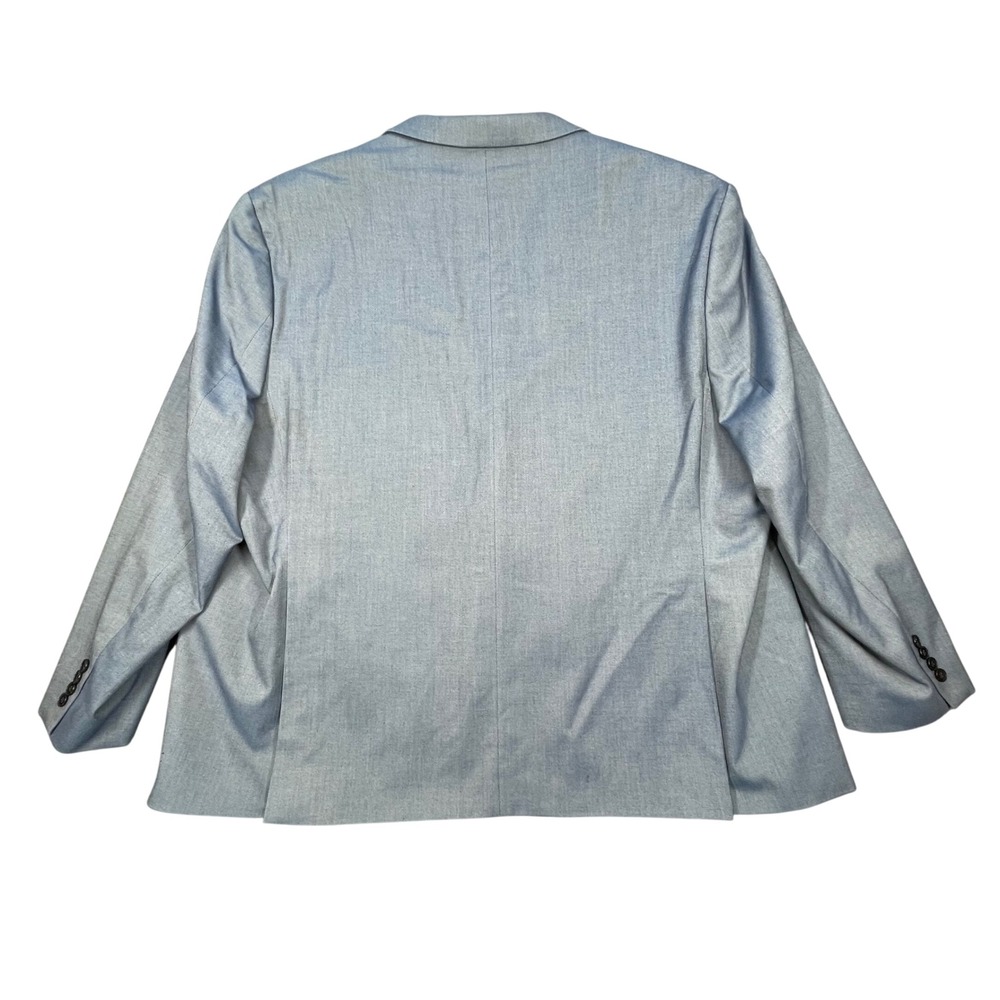 Shaquille O'Neal Light Blue Two Button Notch Lapel Blazer Mens 58R - Picture 2 of 10